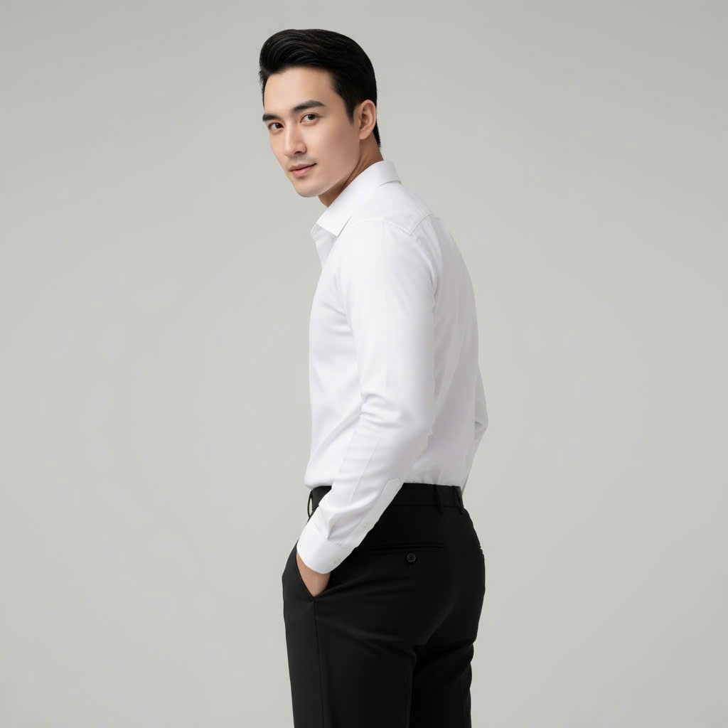 Sơ mi ox trắng DT 282.3