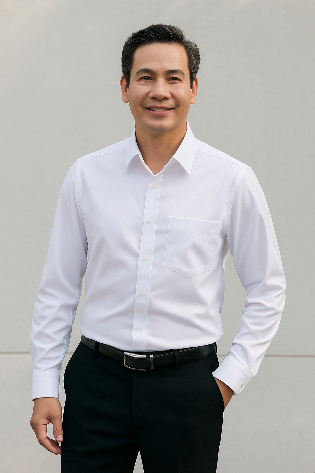Sơ mi trắng TN dài tay T12001