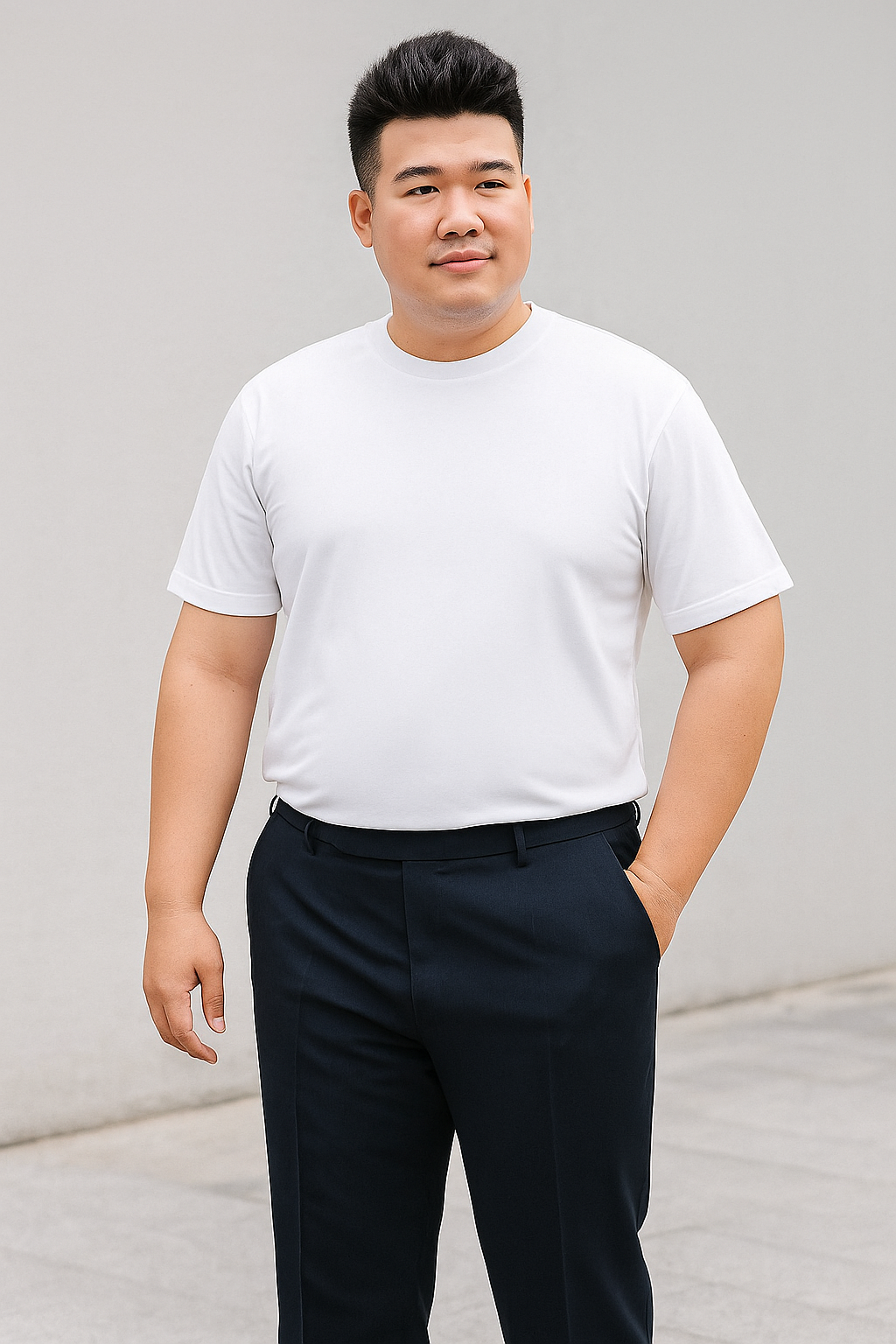 Sơ mi trắng big size SD180