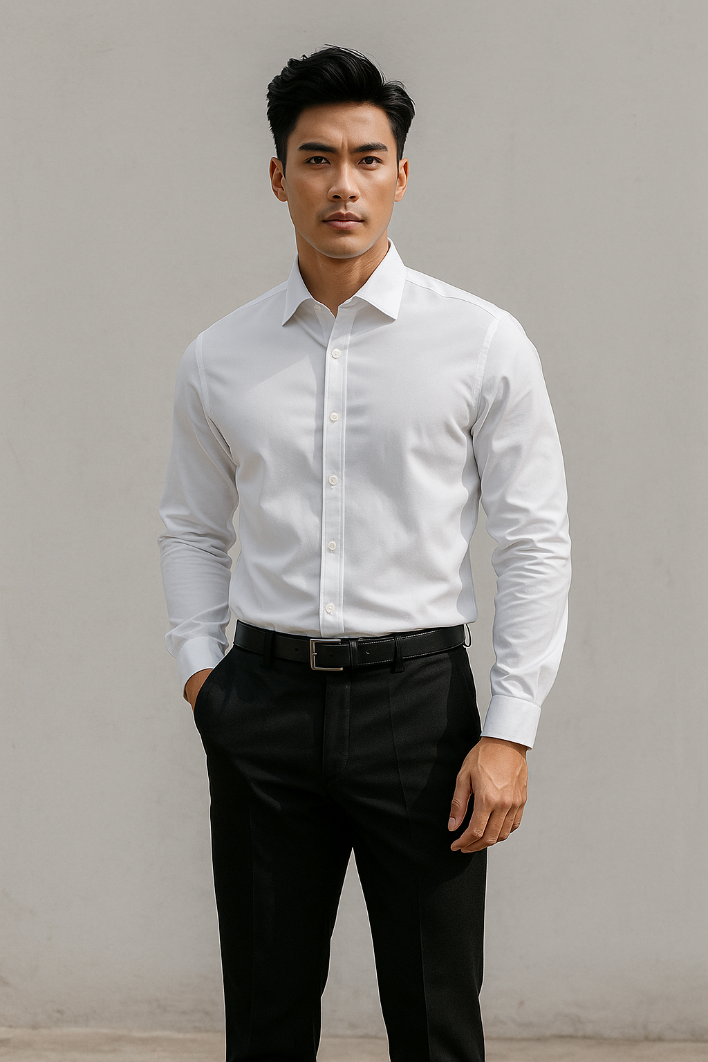 Sơ mi trắng oxford 3.660.1-1
