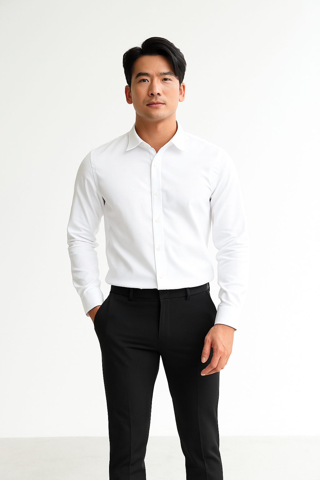Sơ mi trắng oxford 3.660.1-1
