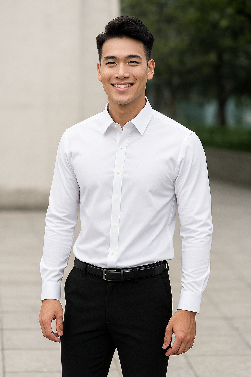 Sơ mi trắng regular T12001