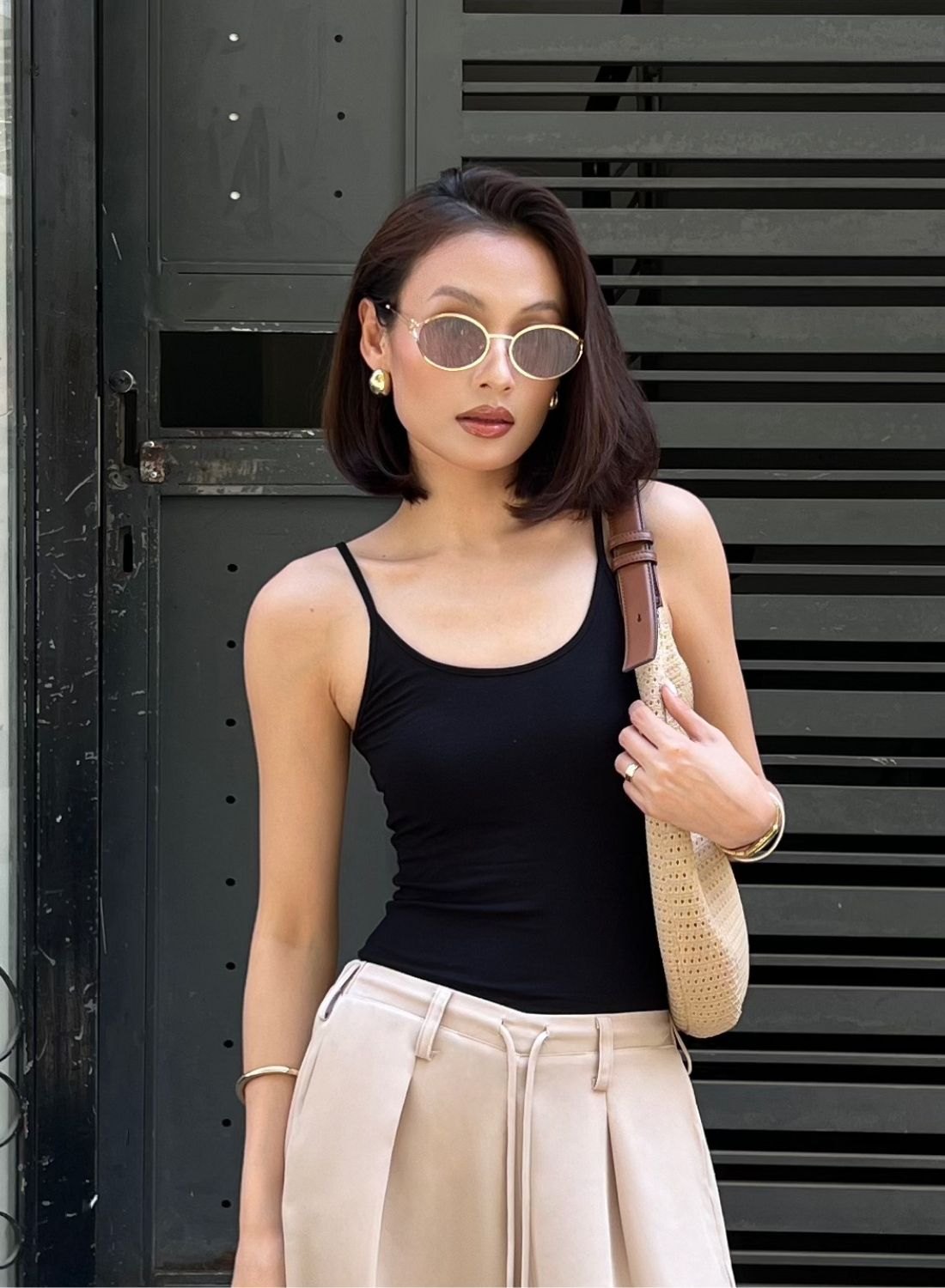 Áo thun 2 dây BST T11/2024 - Freesize - Đen