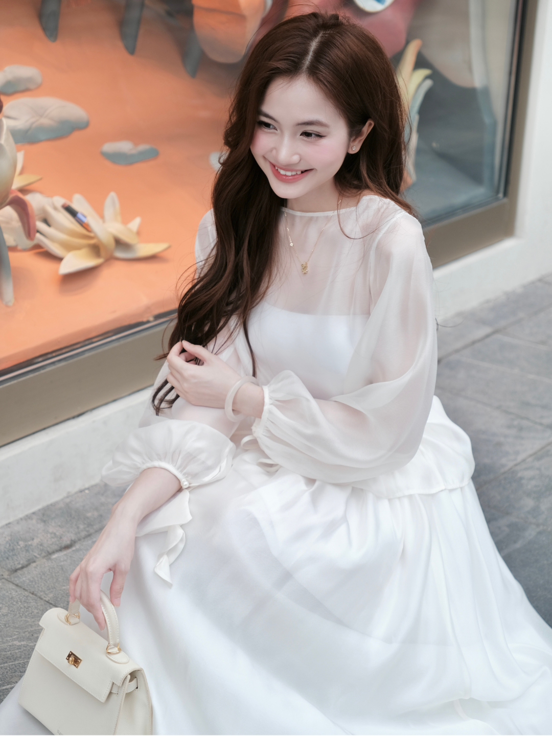 TA005 | Set Áo Tơ Yên (Kèm Áo Quây)