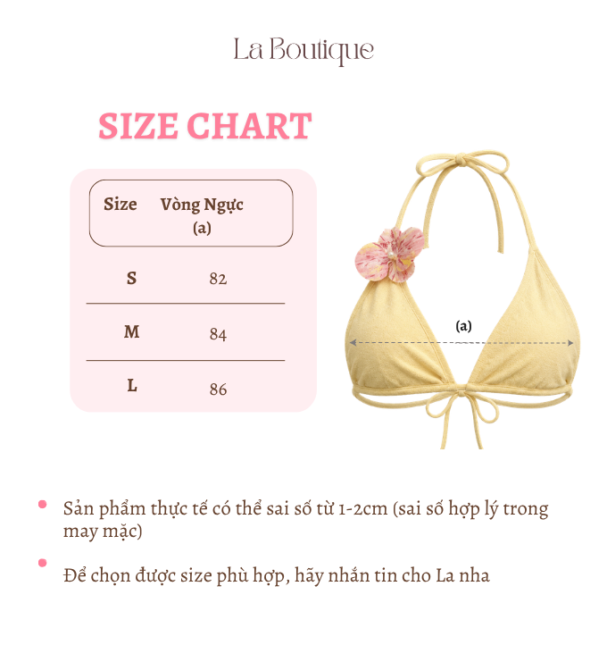 Áo bra đi biển La Boutique SS26 - AK029-2605LAT