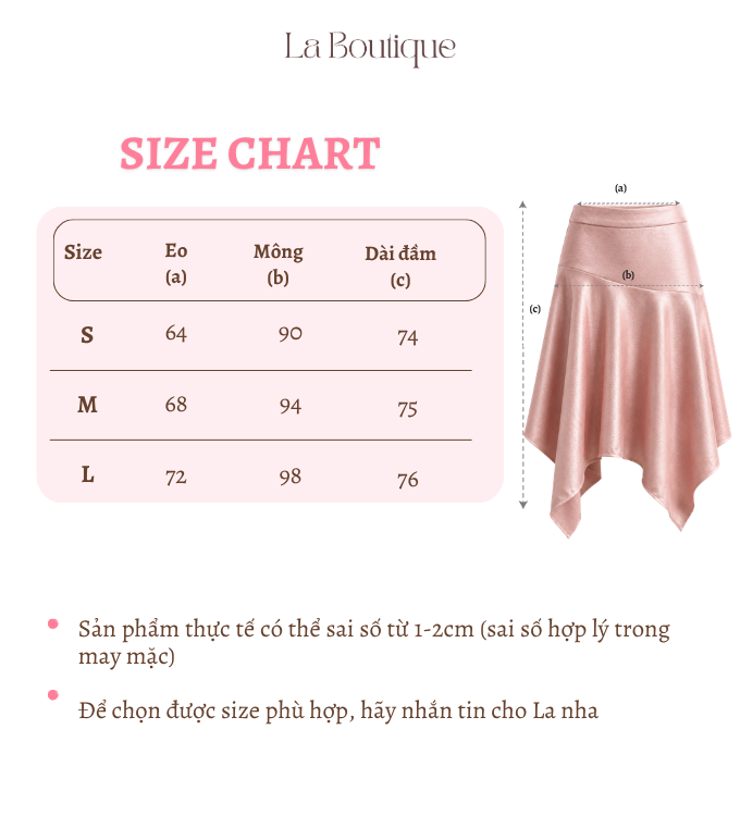 VN004 | Chân Váy Lụa Lửng Lai So Le