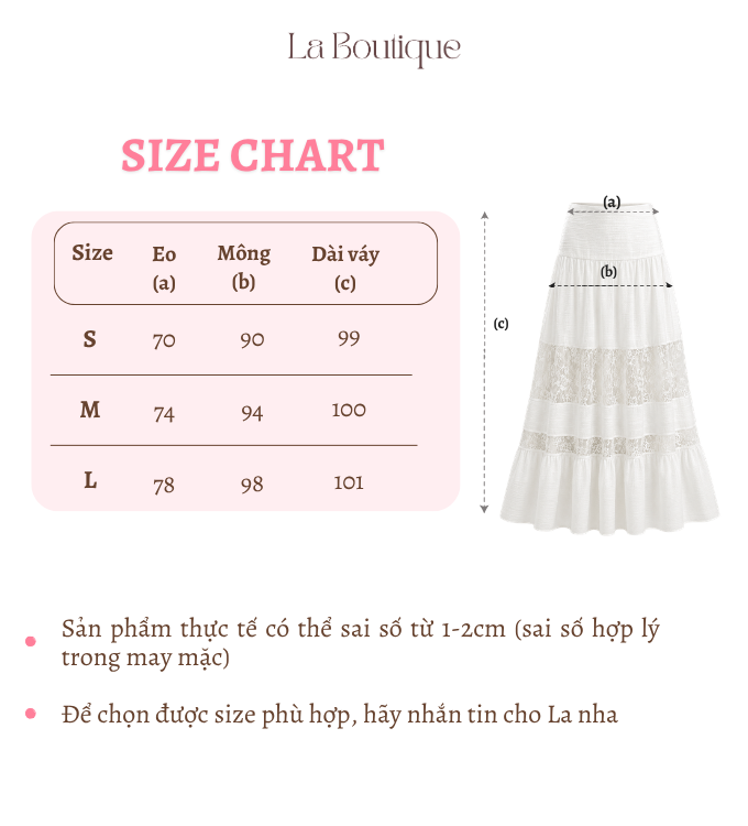 VD003 | Chân Váy Maxi Tơ Đũi Phồng Phối Ren Bản To
