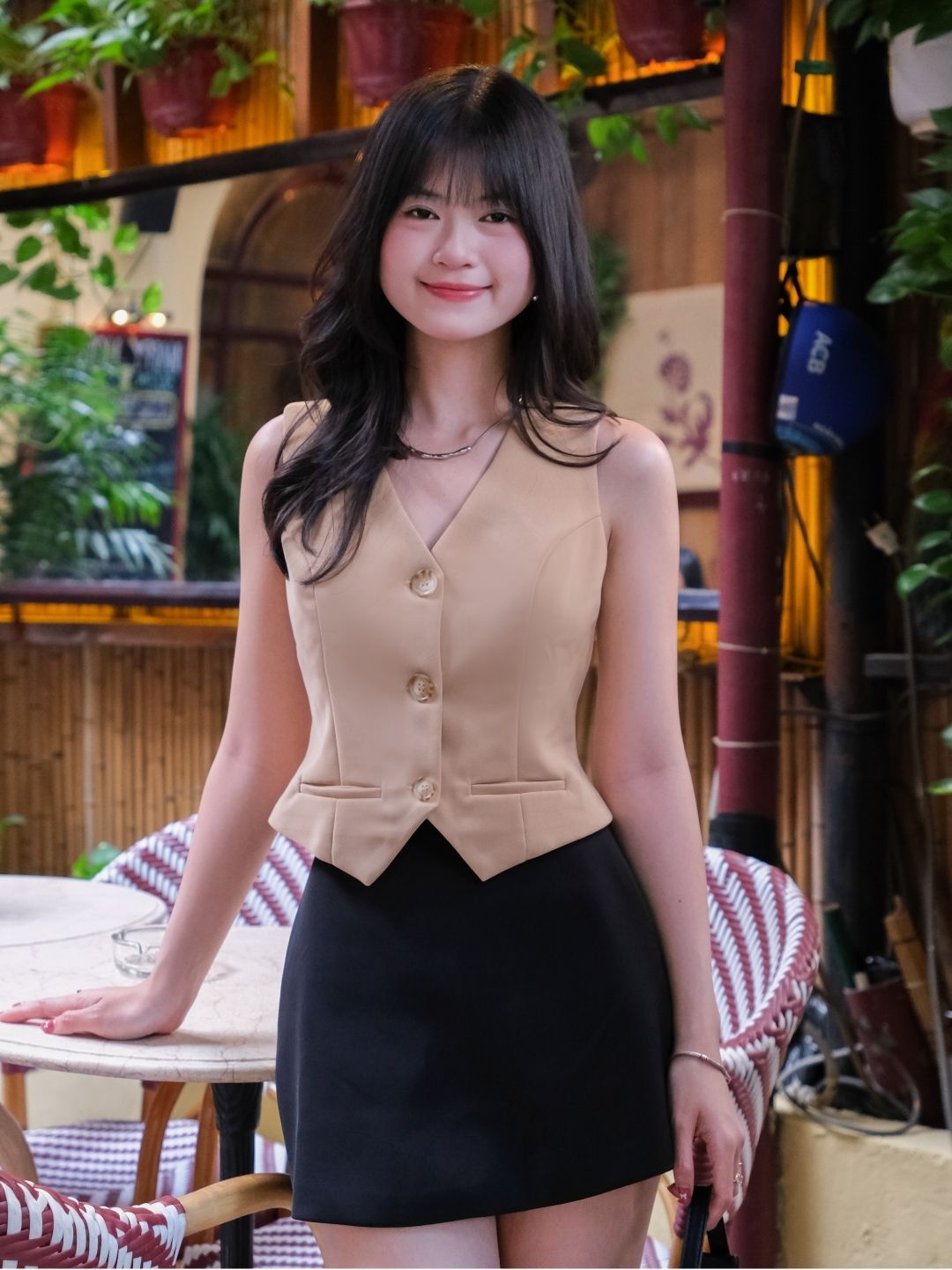 V004 | Chân Váy Chữ A Dáng Ngắn Basic