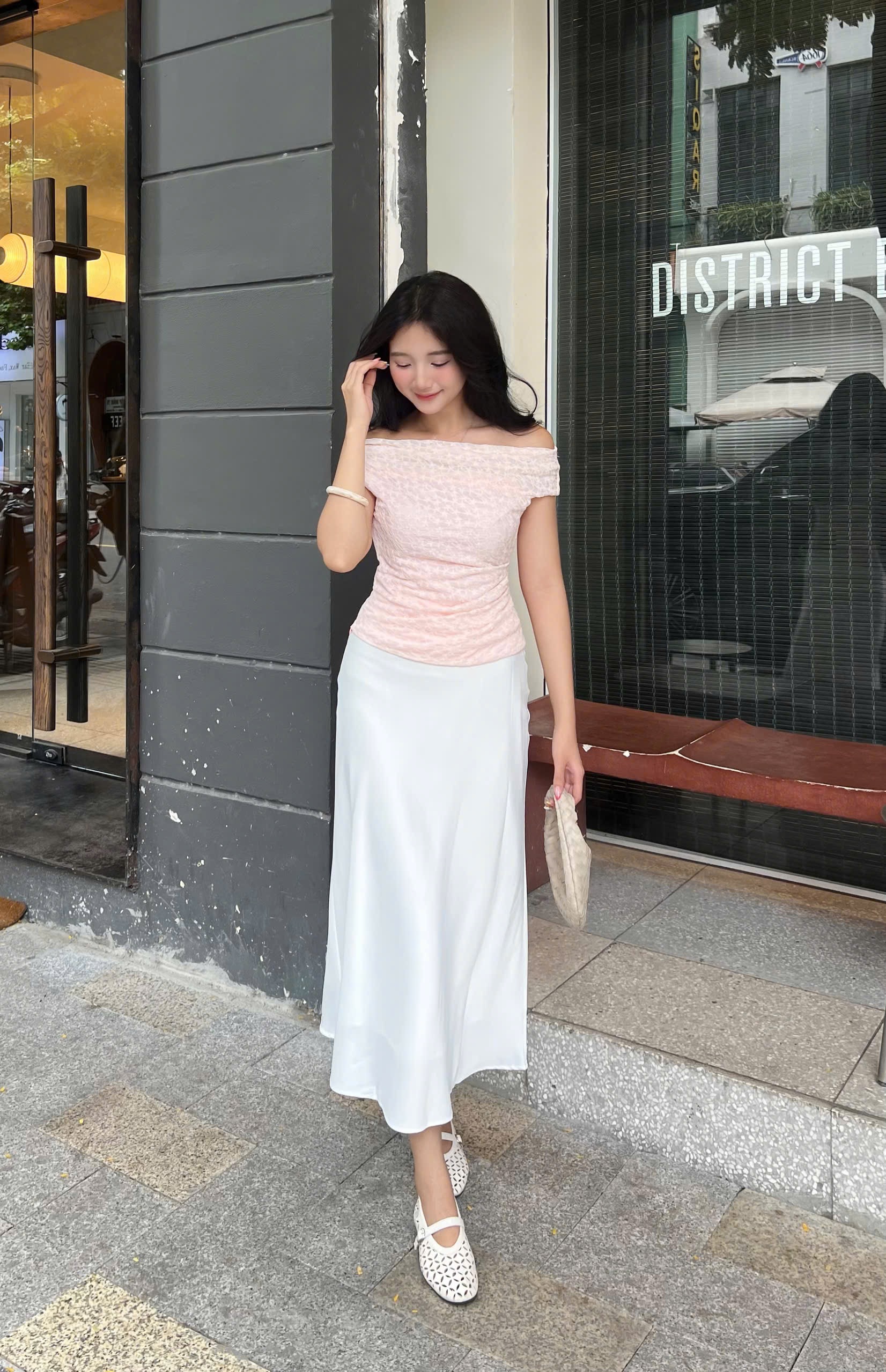V007 | Chân Váy Lụa Basic 1m50