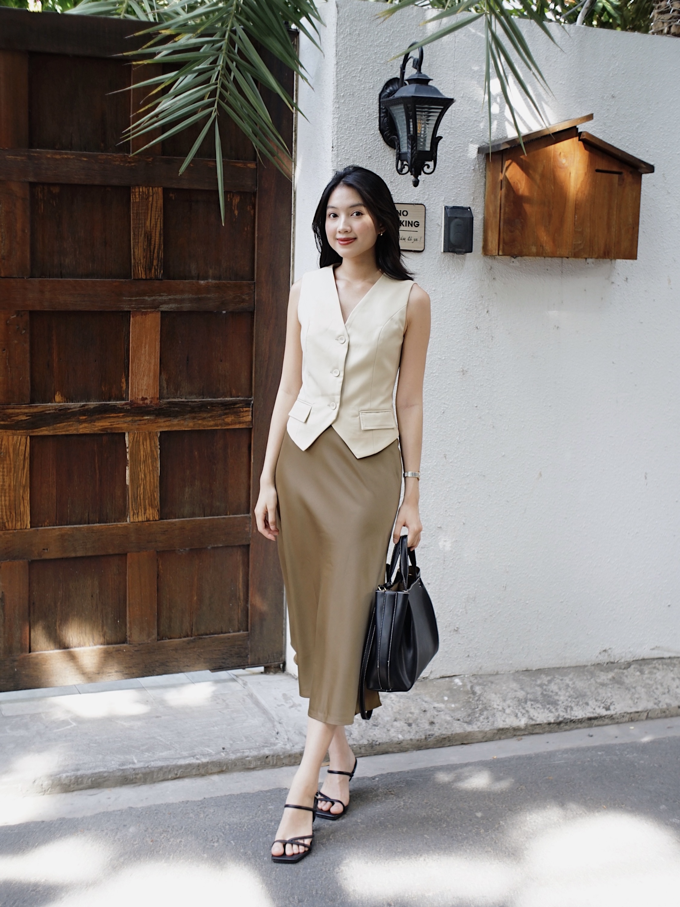 V007 | Chân Váy Lụa Basic 1m50