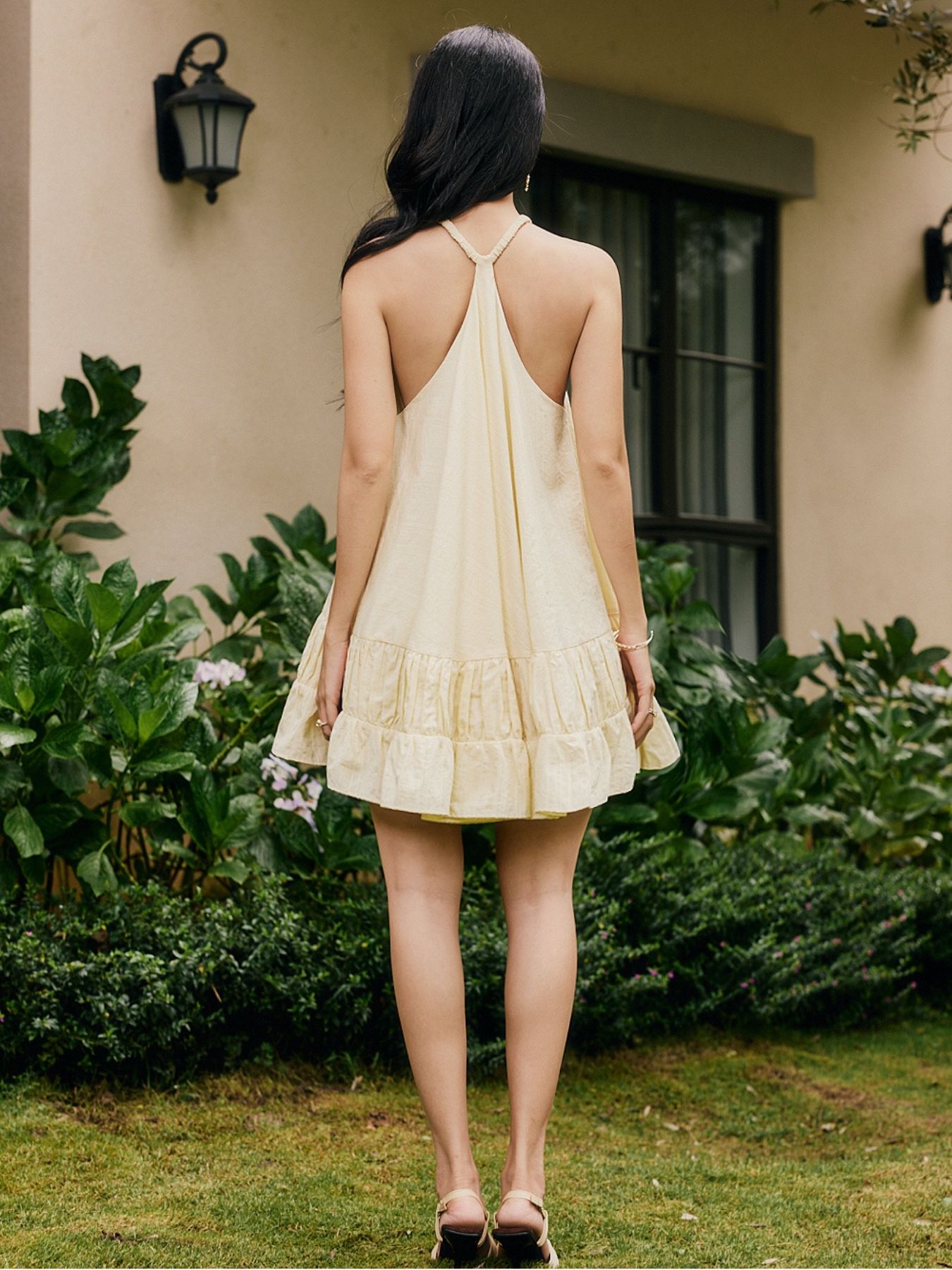 Đầm yếm babydoll kèm quần thun ngắn bảo hộ S027-2608LAT