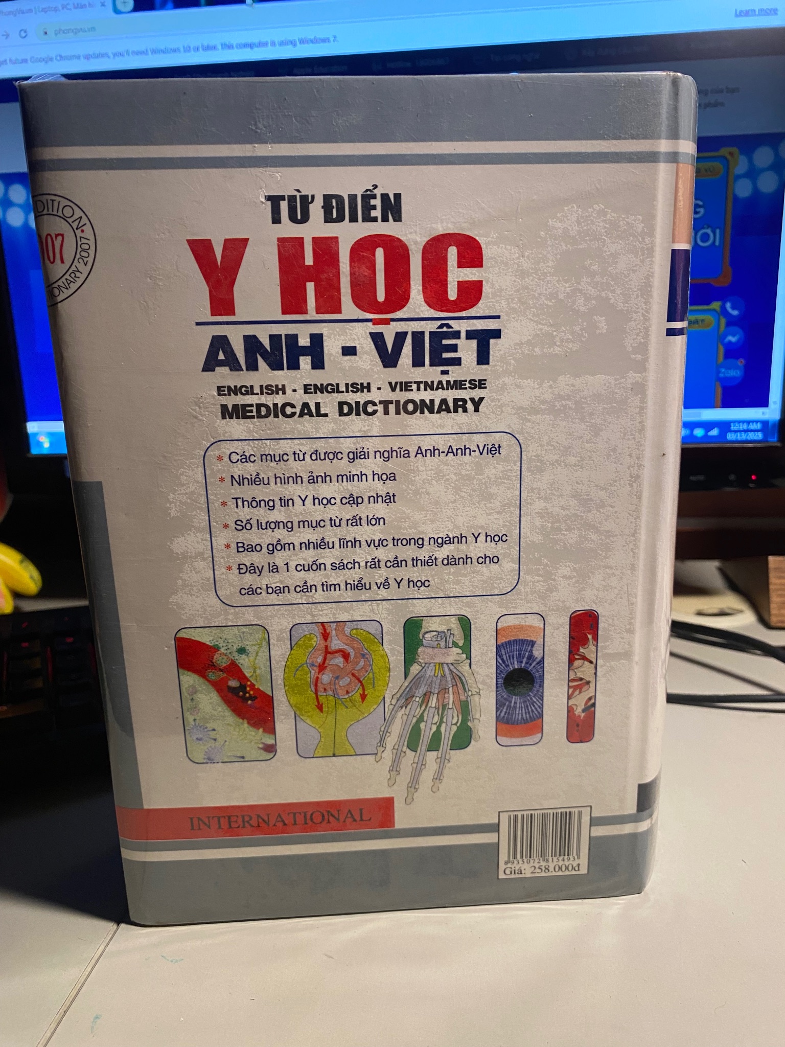 Từ điển Y học Anh - Việt (Bìa cứng) Sách còn seal ,mới 90%