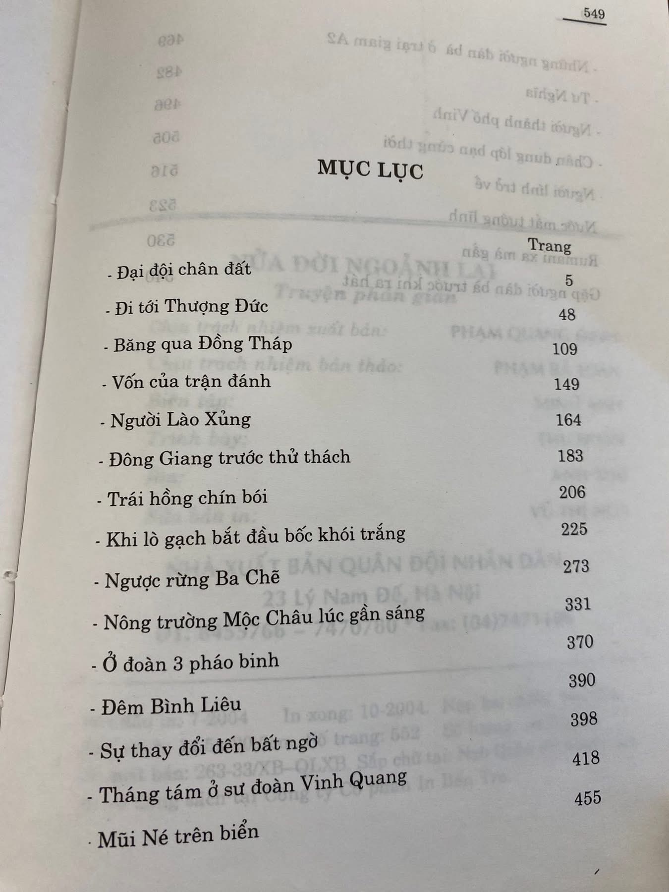 Nửa Đời Ngoảnh Lại- Cao Tiến Lê Giá-NxB Quân Đội ND-2004-Bìa cứng