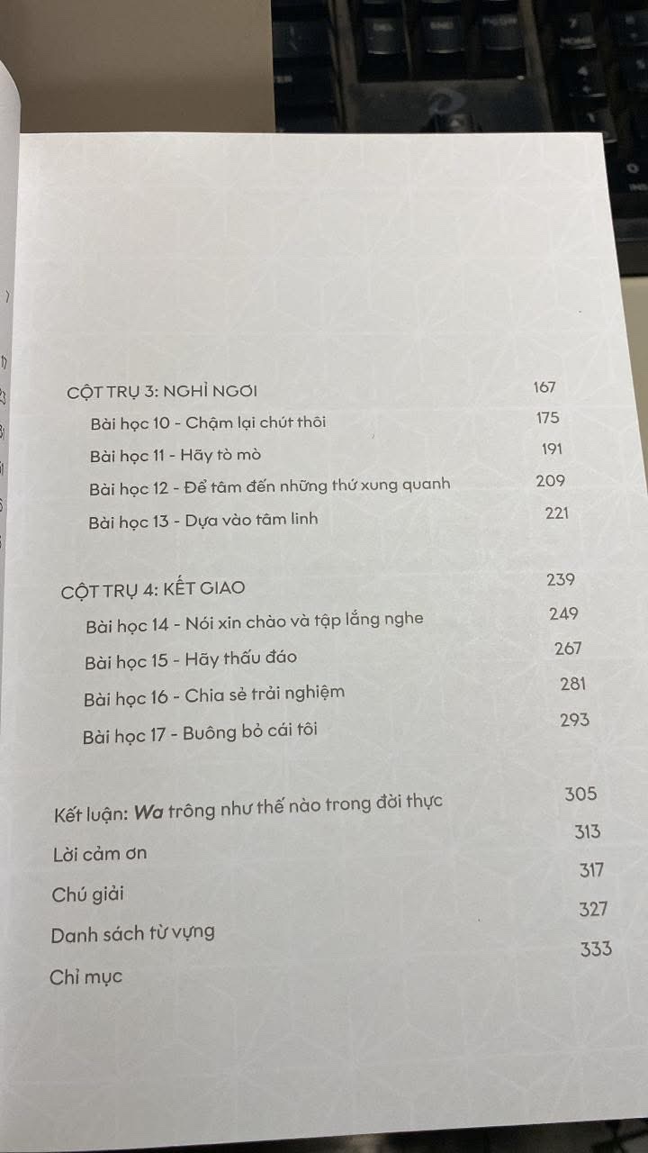 Wa - Nghệ Thuật Sống Cân Bằng Của Người Nhật -Tác giả Kaki Okumura -Người Dịch Thảo Lê -NXB Dân Trí -Năm XB 2025, bìa mềm,khổ 14x 20cm,335 trang -Nhà cung cấp Nhã Nam -Sách mới 90%