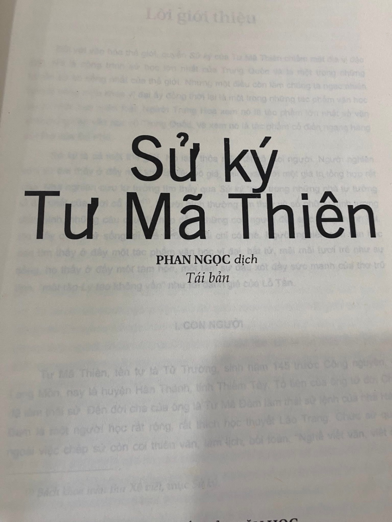 Sử Ký Tư Mã Thiên- Nguyên Ngọc dịch -NXB Văn Học- Trí Việt Phát Hành 2015 -bìa mềm,khổ 16x 24cm,590 trang -Sách qua sử dụng hình thức còn mới