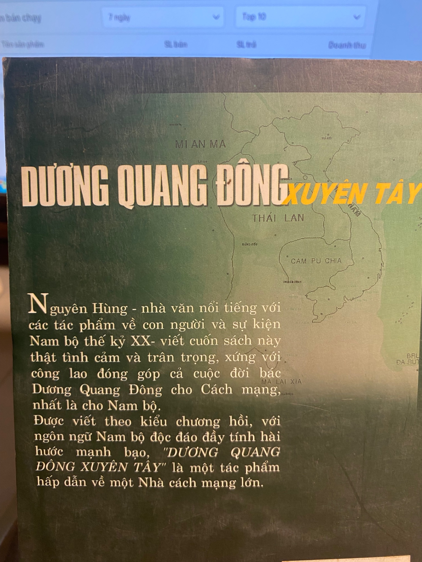 Dương Quang Đông xuyên tây- Nguyên Hùng-NXB Trẻ 2004- Sách giấy xốp ố theo thời gian