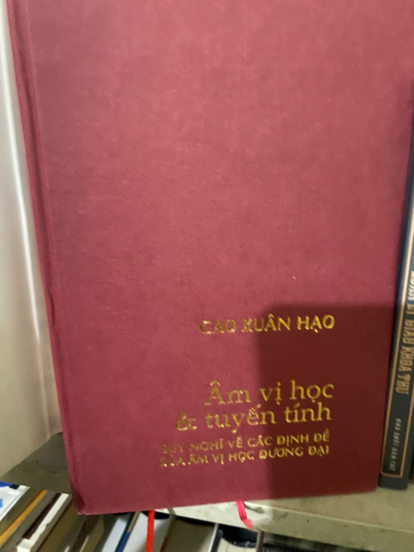 Âm Vị Học và Tuyến Tính- Cao Xuân Hạo -NXB Khoa Học XH-Năm XB 2006 -Bìa cứng,Khổ 16x24cm,412 trang