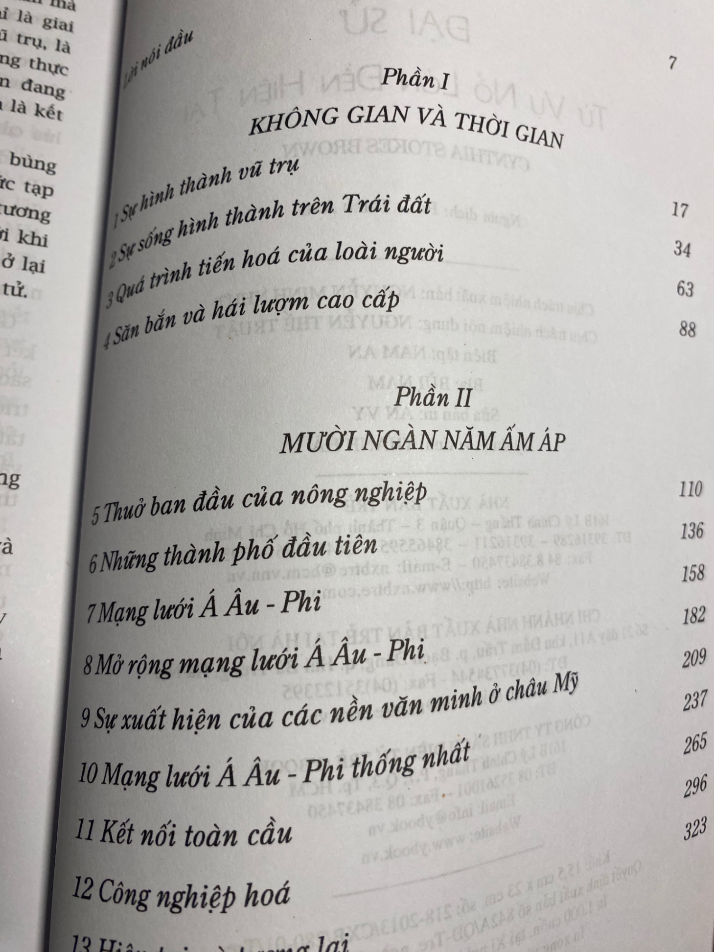 ĐẠI SỬ: TỪ VỤ NỔ LỚN ĐẾN HIỆN TẠI (Giải Thưởng Sách Nước Mỹ) -Tác giả: Cynthia Stokes Brown -Khổ sách: 15.5x23cm -Số trang: 348 -Tái bản lần 1 năm 2013 - sách lưu kho còn tốt