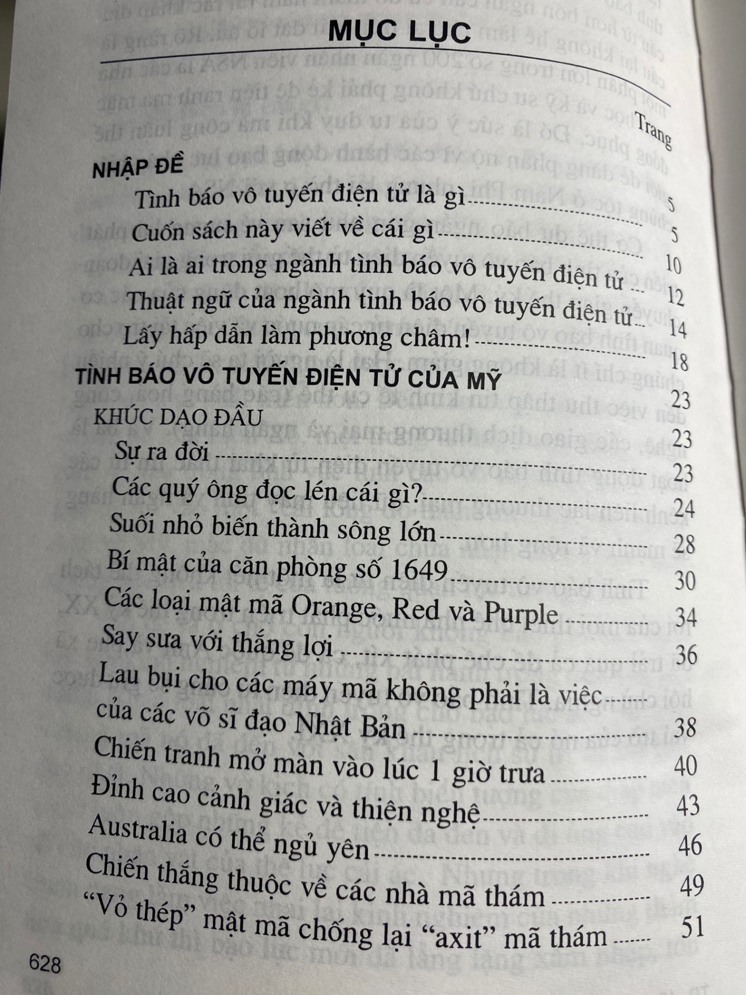 Tình Báo Vô Tuyến Điện Tử -Tác giả : B.Anin- A.Petrovich -NXB Công An ND 2004 -Bìa cứng,khổ 13x19cm,630 trang -Sách lưu kho còn mới