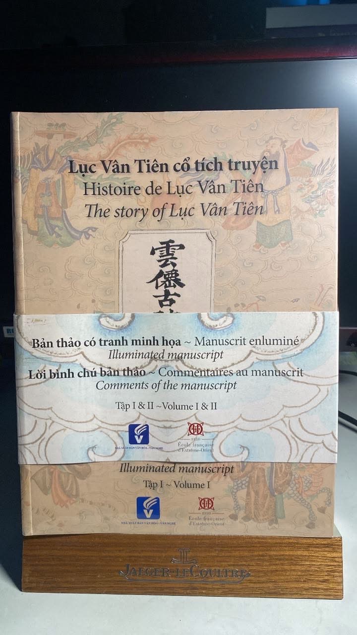 Lục Vân Tiên Cổ Tích Truyện- bản thảo có tranh minh hoạ màu- 3 ngôn ngữ Việt-Anh- Pháp (bộ 2 tập)- Sách mới nguyên seal