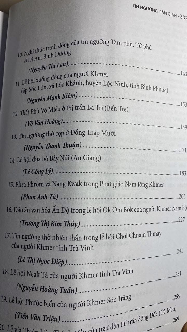 Tín Ngưỡng Dân Gian - văn hoá dân gian nam bộ -Tác giả: Nhiều tác giả -NXB Văn Hoá Văn Nghệ 2017 -Sách mới chưa qua sử dụng