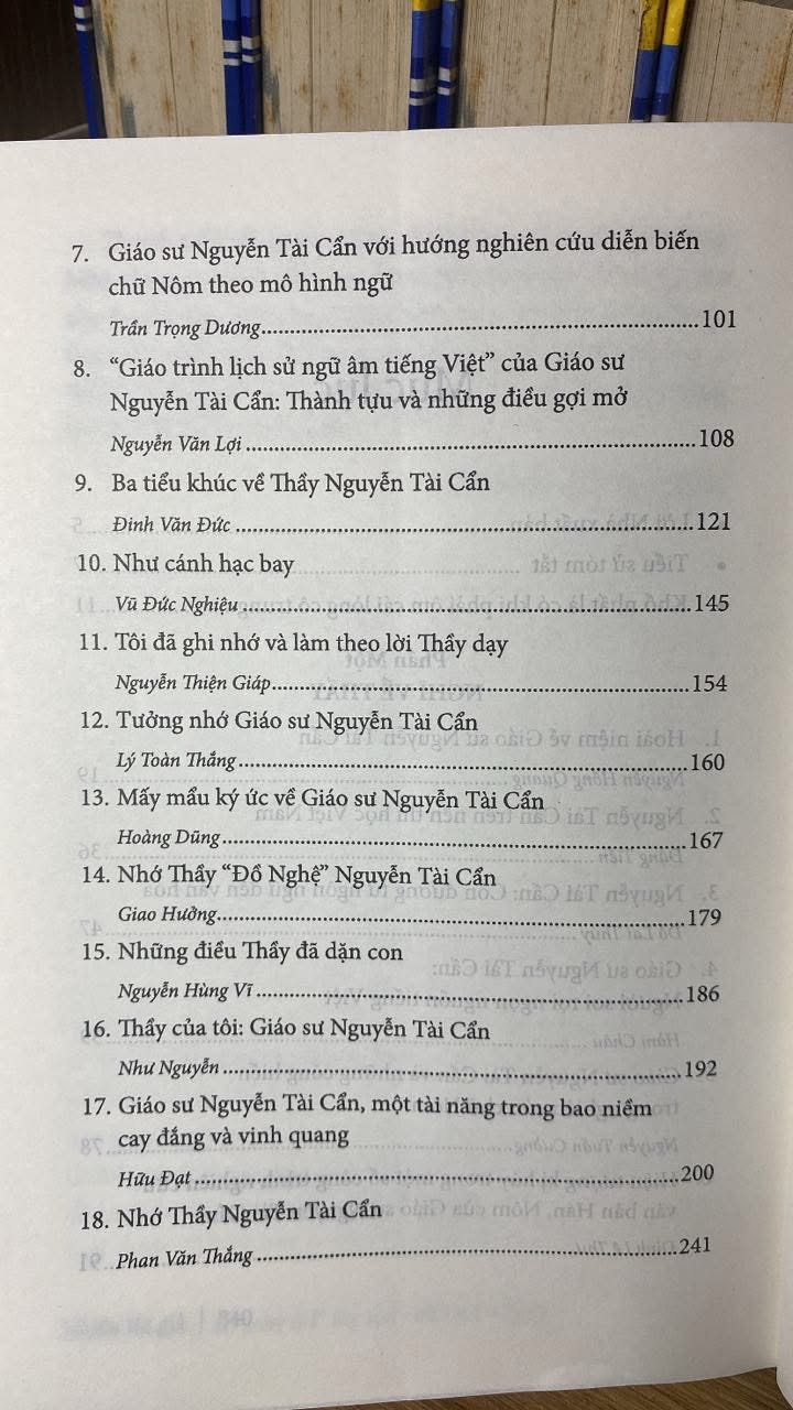 Nguyễn Tài Cẩn học giả bất yếm, bất quyện -Tác giả: Nhiều tác giả -NXB Tổng Hợp tp HCM 2017- Sách mới