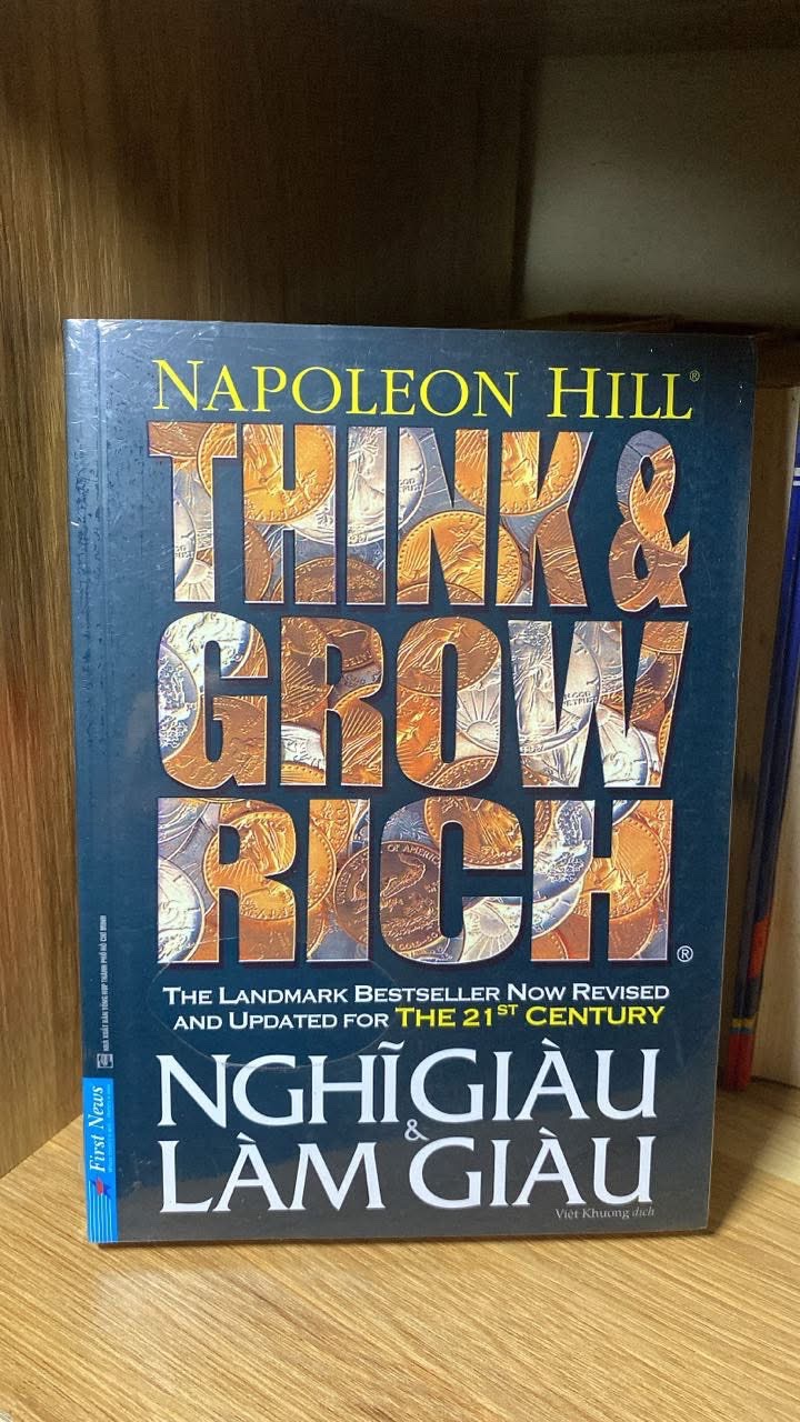 Nghĩ giàu làm giàu- Tác giả Napoleon Hill- Sách mới nguyên seal