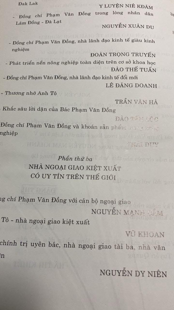 Phạm Văn Đồng trong lòng dân Việt Nam và bạn bè quốc tế (bìa cứng) - Hồi Ký -NXB Chính Trị Quốc Gia 2002 -Sách qua sử dụng có hightlight vài trang