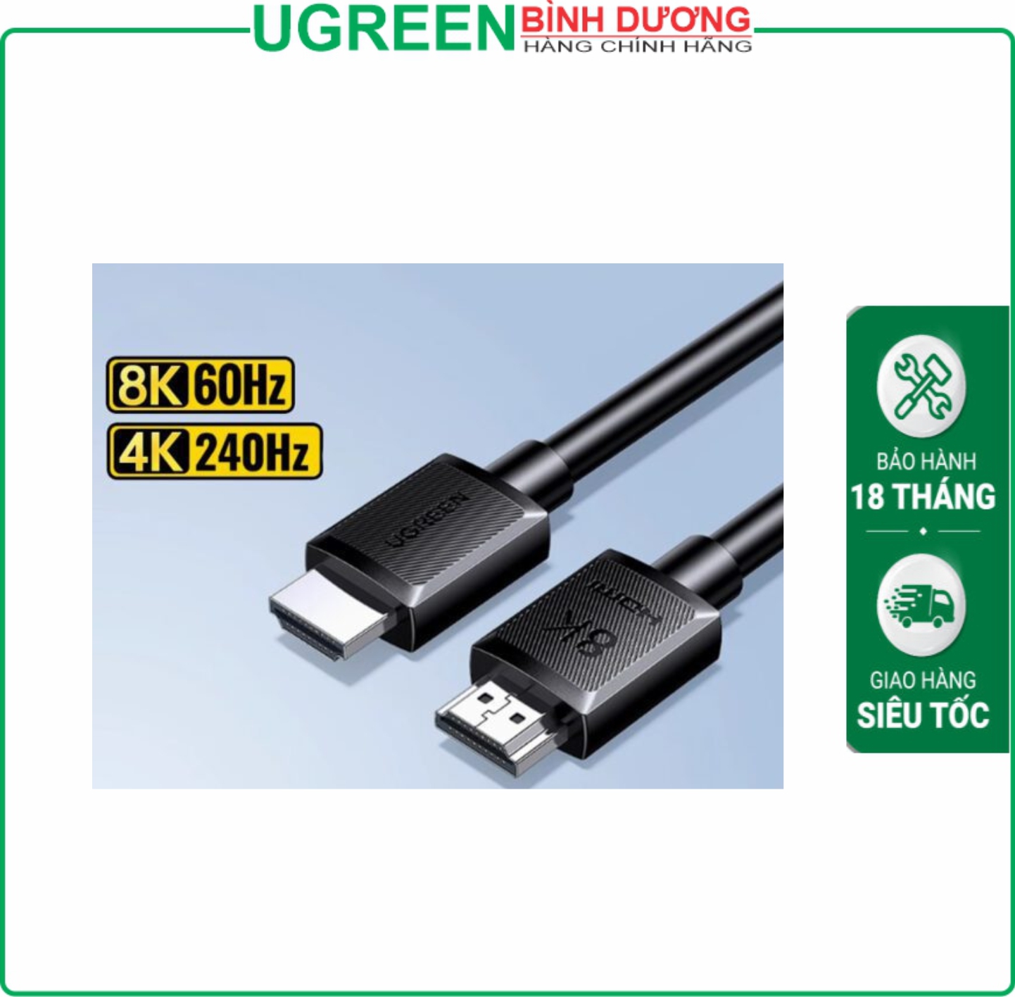 Dây cáp HDMI 2.1 8K/60Hz/HD175 dài 5M Ugreen (45434)