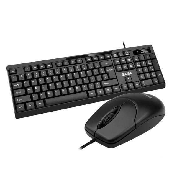 Combo Chuột - Phím Có Dây Sama MK100 Bảo Hành 12 Tháng