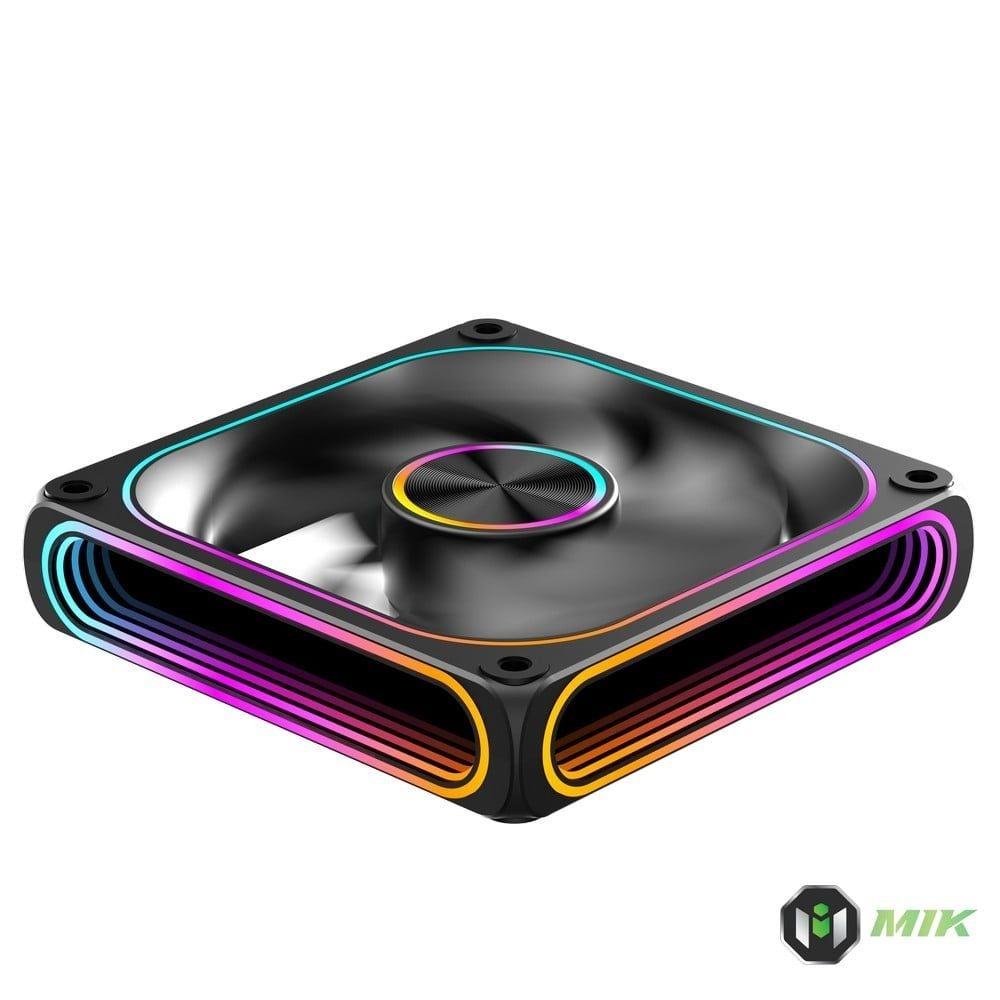 Fan case MIK H120 ARGB Màu Đen Gió Xuôi Bảo Hành 12 Tháng