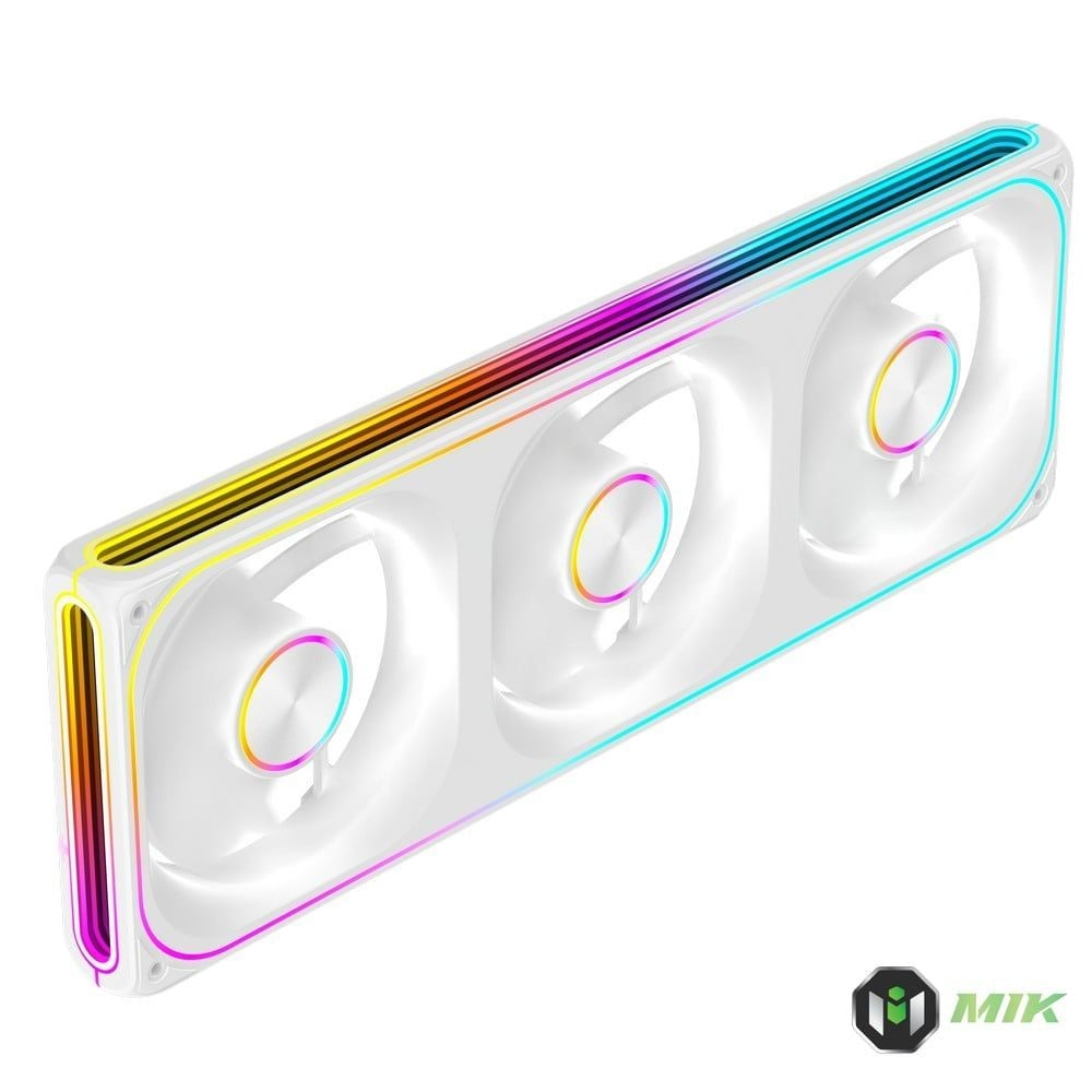 Fan case MIK H360 ARGB Màu Trắng Gió Xuôi Bảo Hành 12 Tháng