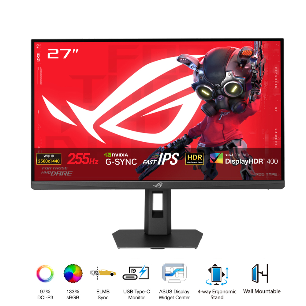 Màn Hình Phẳng Gaming ASUS ROG Strix XG27ACMES 27 inch - IPS - 2K - 255Hz - 1ms ( USB C-DP-HDMI ) Bảo Hành 36 Tháng