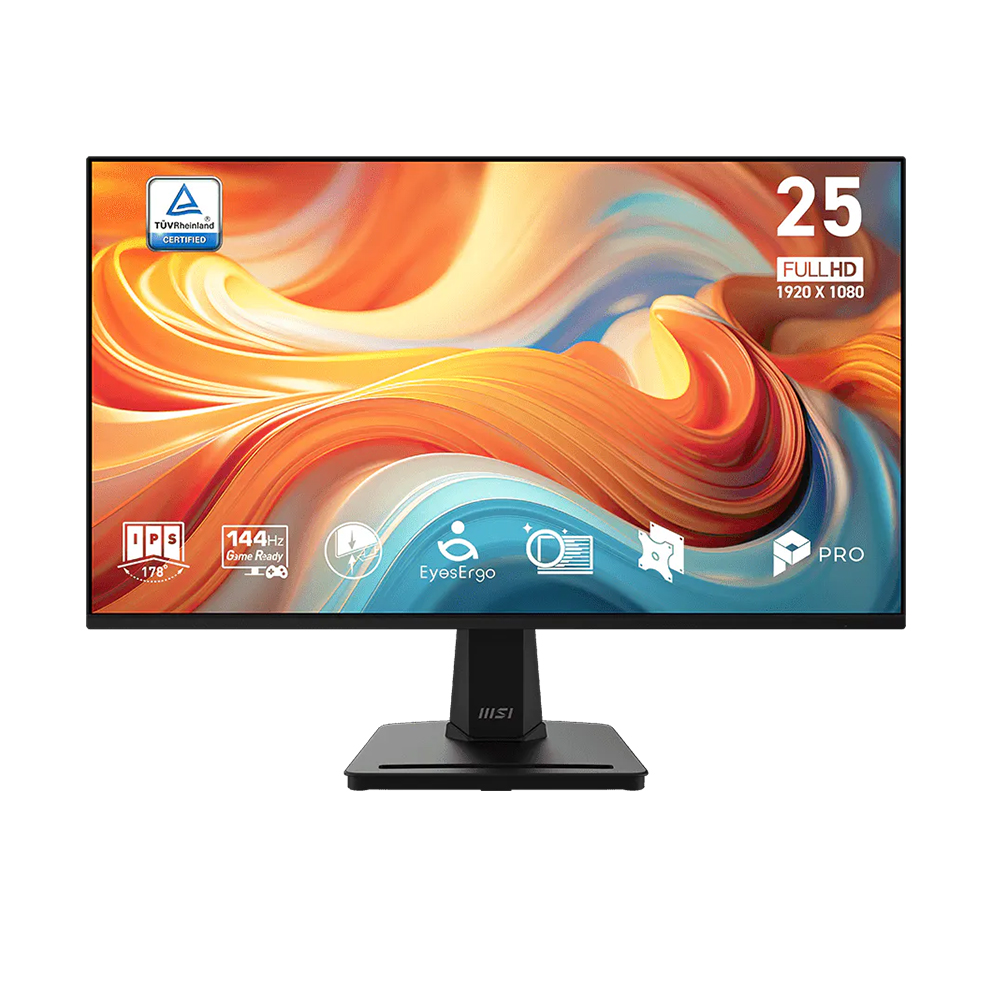 Màn Hình Phẳng MSI PRO MP251 E14L 24.5 inch - IPS - FHD - 144Hz - 1ms ( VGA-HDMI ) Bảo Hành 24 Tháng