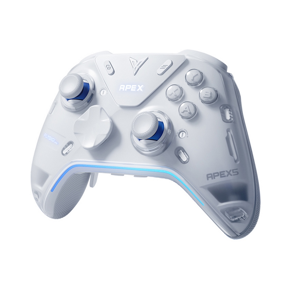 Tay Cầm Game FLYDIGI Apex 5 Triple Mode ( USB-C / 2.4GHz Wireless / Bluetooth ) Màu Trắng Xanh Bảo Hành 12 Tháng