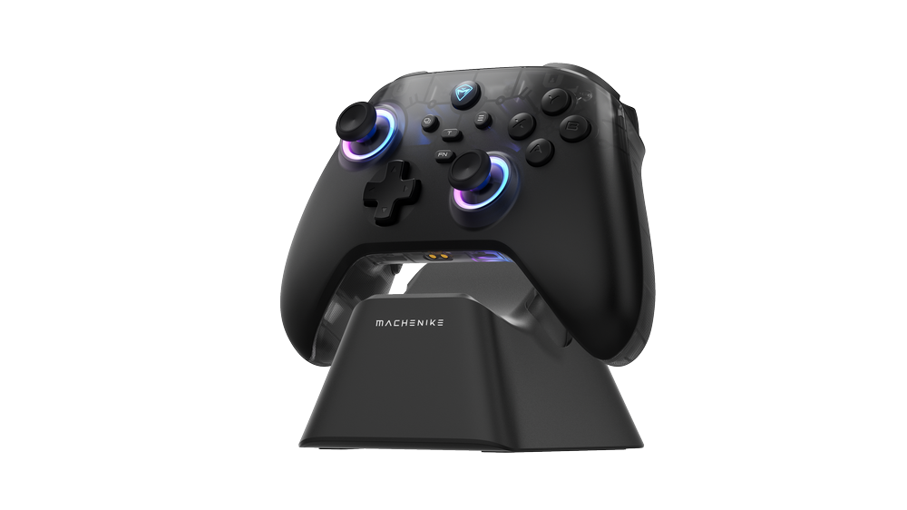 Tay Cầm Game Machenike G3 V2 Triple Mode ( USB-C / 2.4GHz Wireless / Bluetooth 5.0 ) Kèm Dock Sạc Màu Đen Bảo Hành 12 Tháng