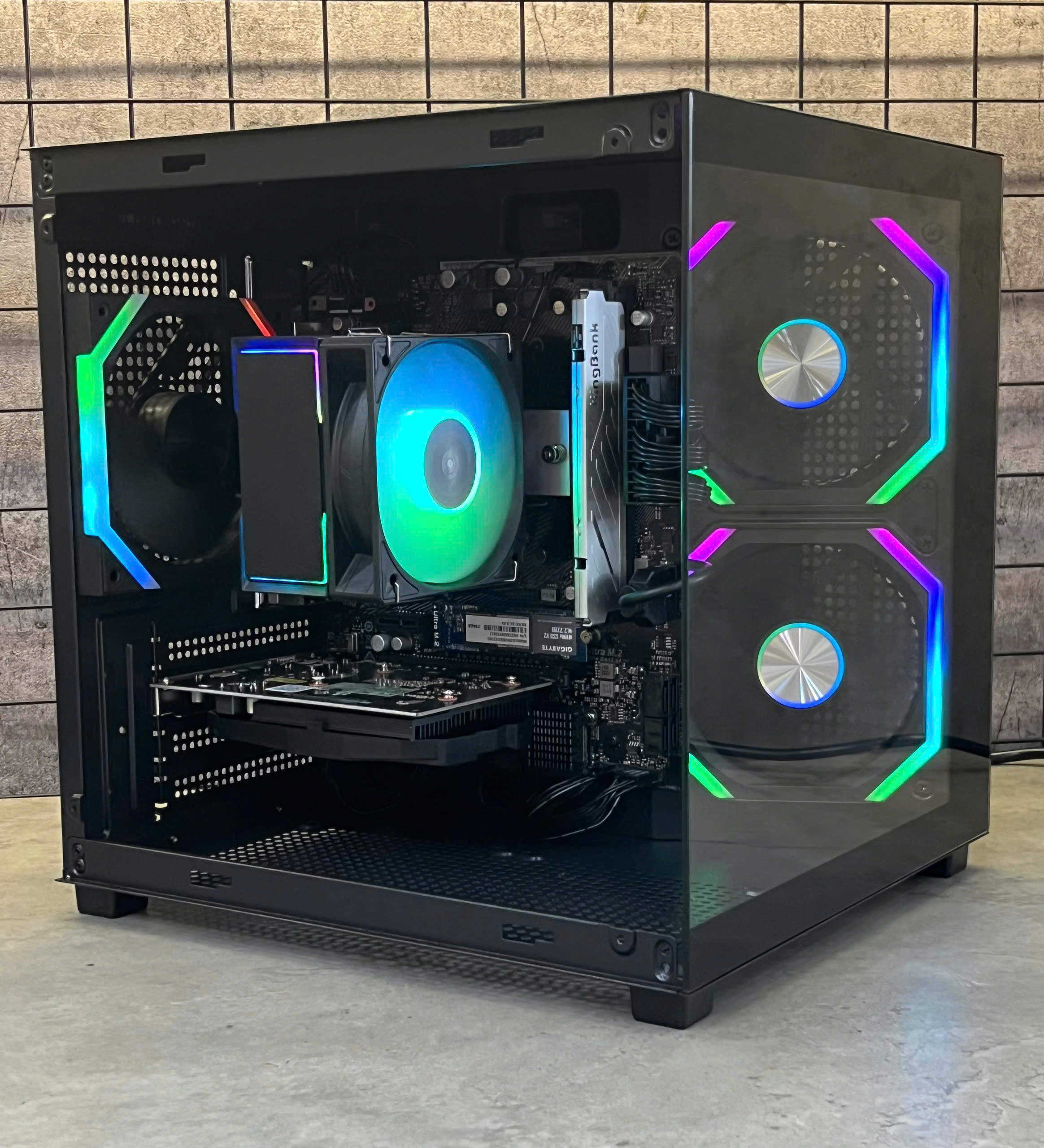 Vỏ Case Jinn J02 ( Chưa Kèm Fan ) M-ATX Màu Đen