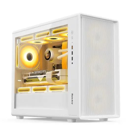Vỏ case Hunkey G63 Halberd ( Chưa Kèm Fan ) M-ATX , AIO 360, Màu Trắng