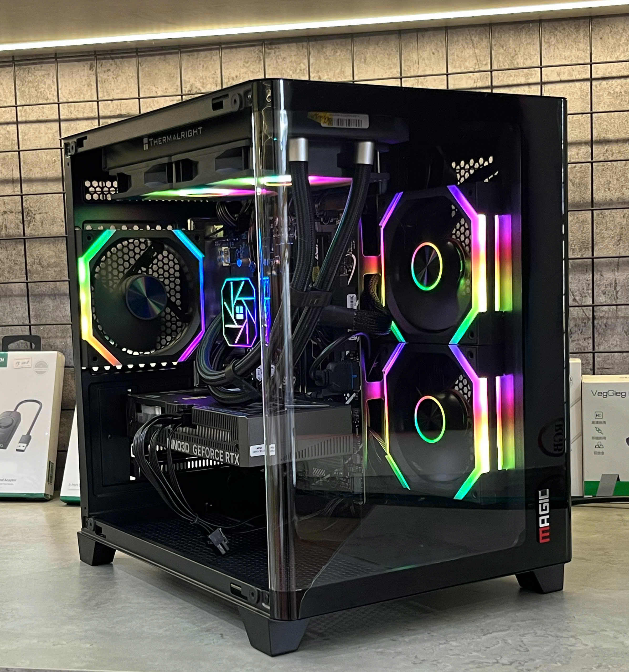Vỏ case Magic GM-02 ( Chưa Kèm Fan ) M-ATX , AIO 240, Màu Đen