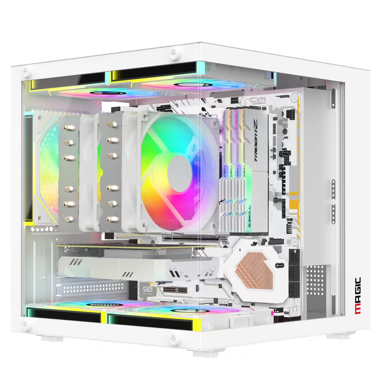 Vỏ case Magic GM-05 ( Chưa Kèm Fan ) M-ATX Màu Trắng