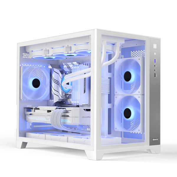 Vỏ case Mik LV12 M ( Chưa Kèm Fan ), M-ATX, AIO 360, Màu Trắng