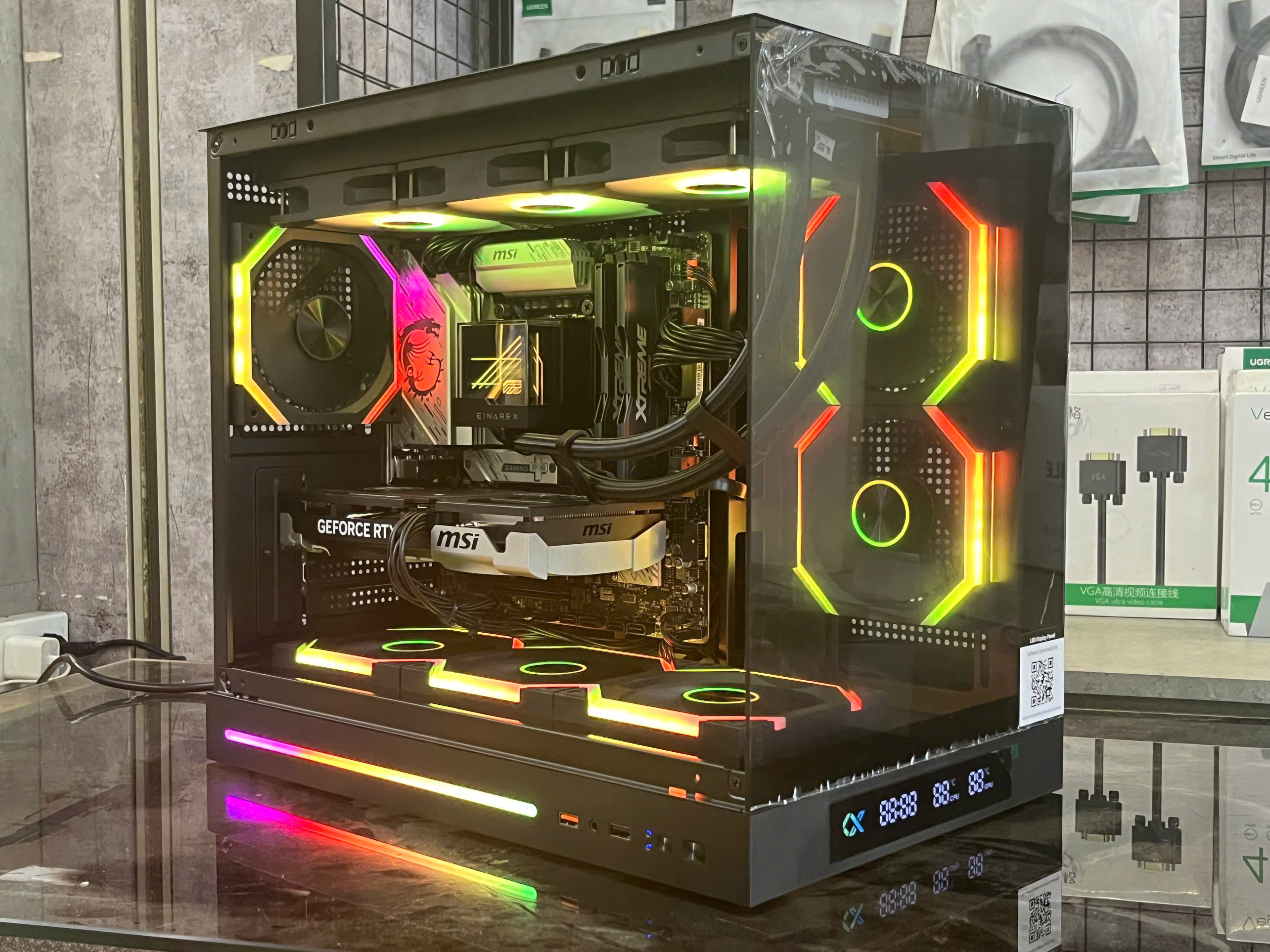 Vỏ case Xigmatek Cloud M DGT Black EN49859 ( Chưa Kèm Fan ) M-ATX , AIO 360, Màu Đen