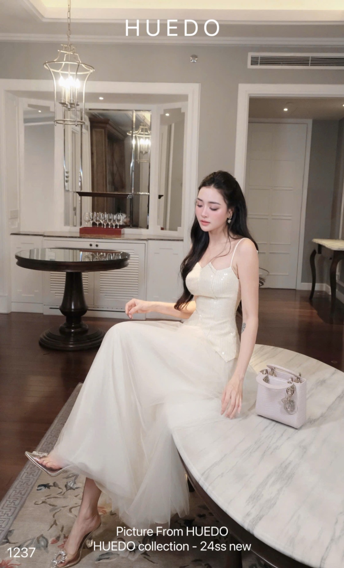 V1237 - ĐẦM KIM SA VÁY LƯỚI