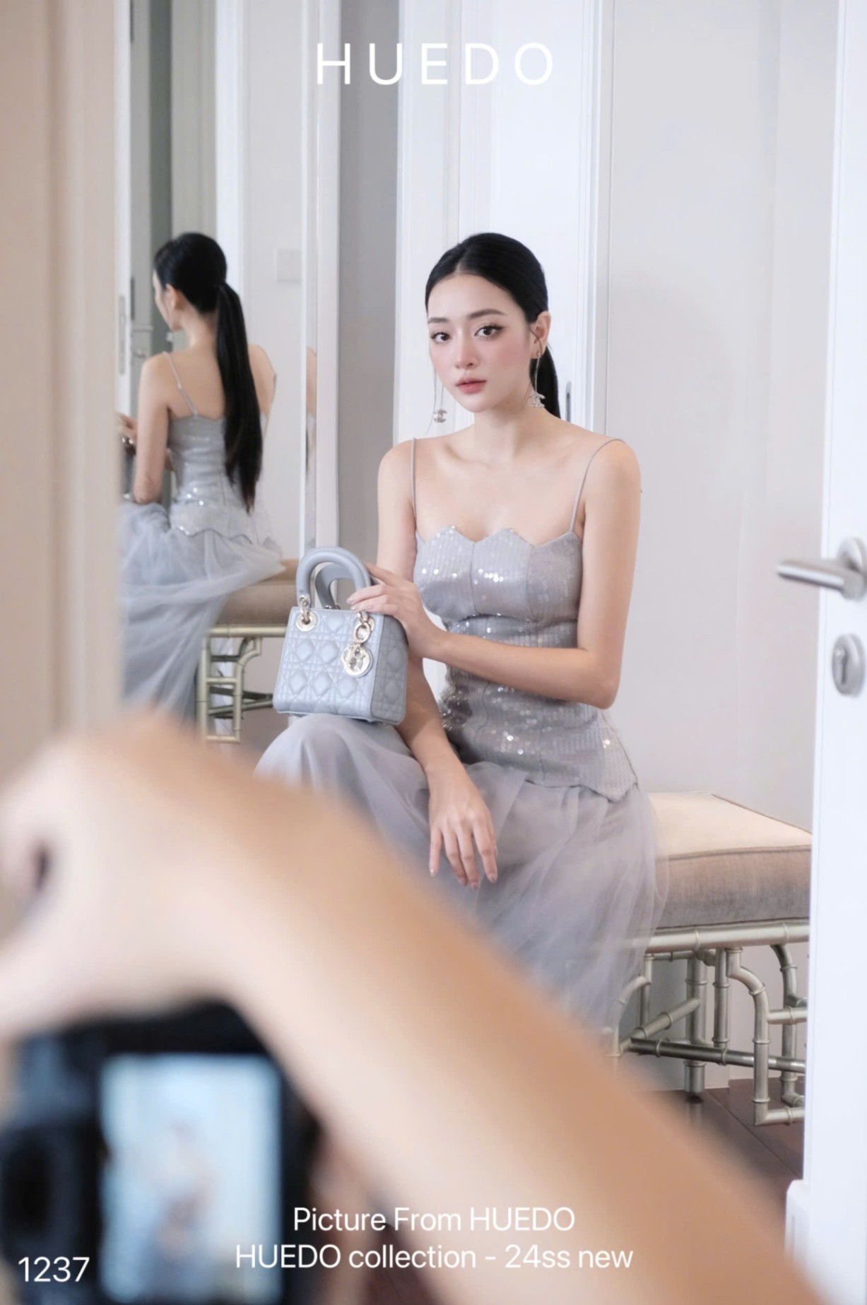 V1237 - ĐẦM KIM SA VÁY LƯỚI
