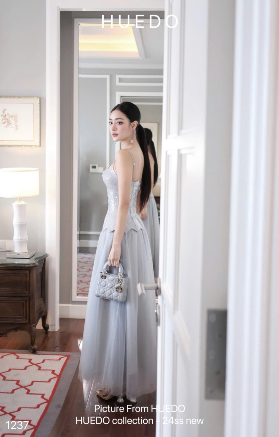 V1237 - ĐẦM KIM SA VÁY LƯỚI