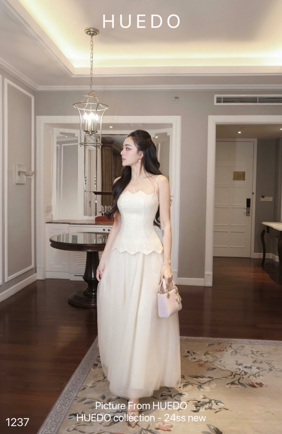 V1237 - ĐẦM KIM SA VÁY LƯỚI