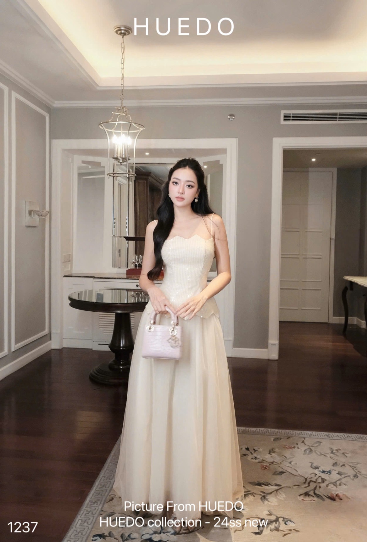 V1237 - ĐẦM KIM SA VÁY LƯỚI