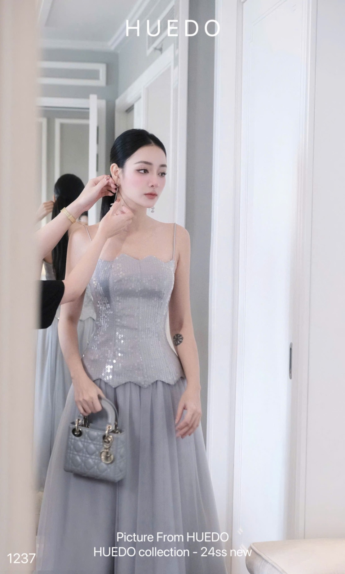 V1237 - ĐẦM KIM SA VÁY LƯỚI
