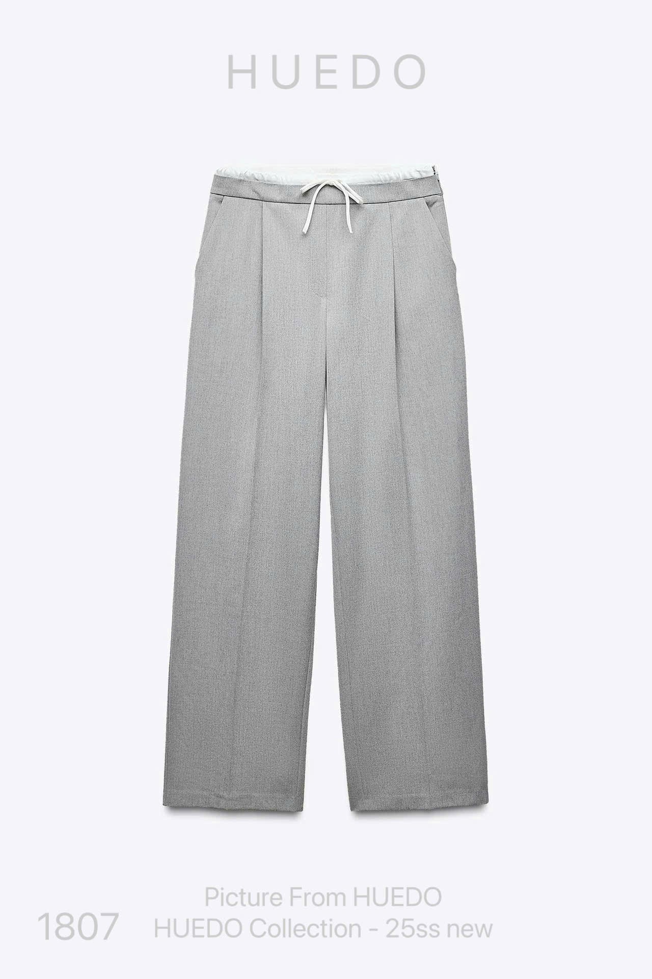 V1807 - QUẦN ỐNG RỘNG CẠP ĐÔI