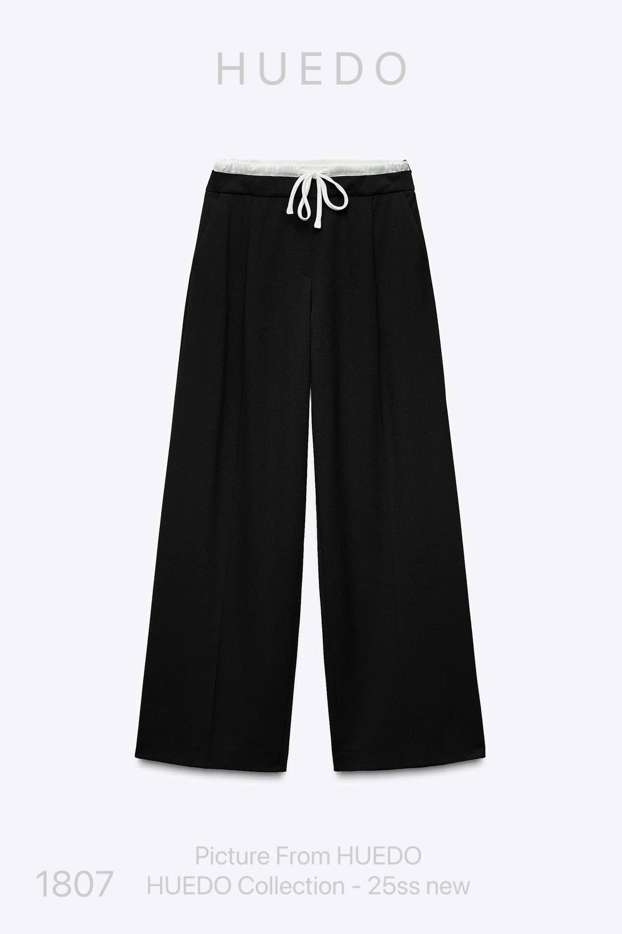 V1807 - QUẦN ỐNG RỘNG CẠP ĐÔI